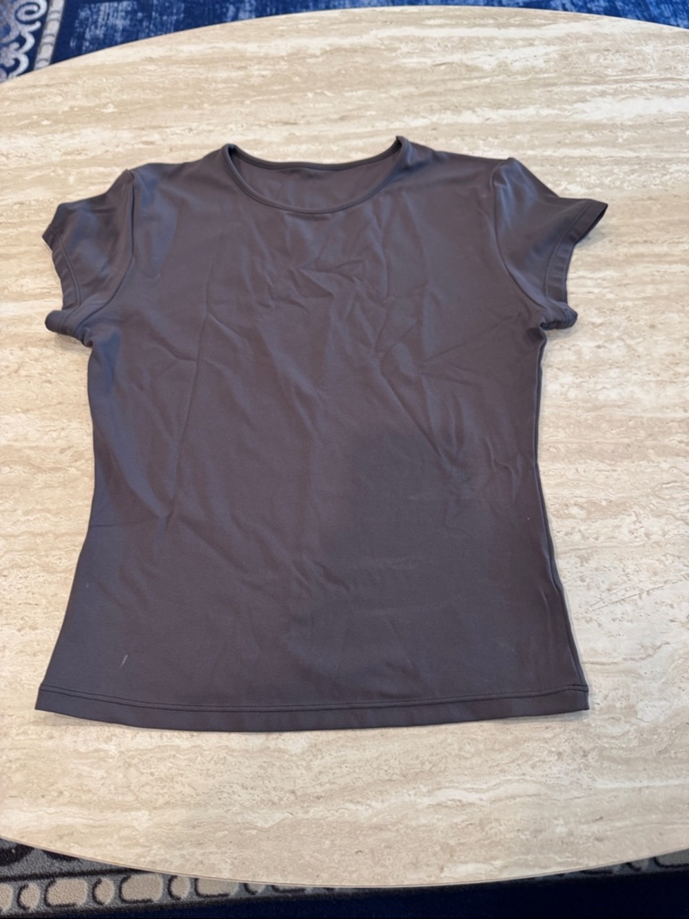 Women's Short-Sleeve Crew Neck Tee in Charcoal
